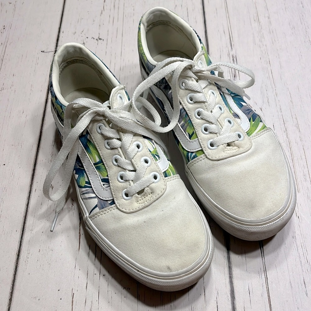 Vans Off the Wall Tropical Print 1-1/4” Platform Sole US Woman Size 8.5